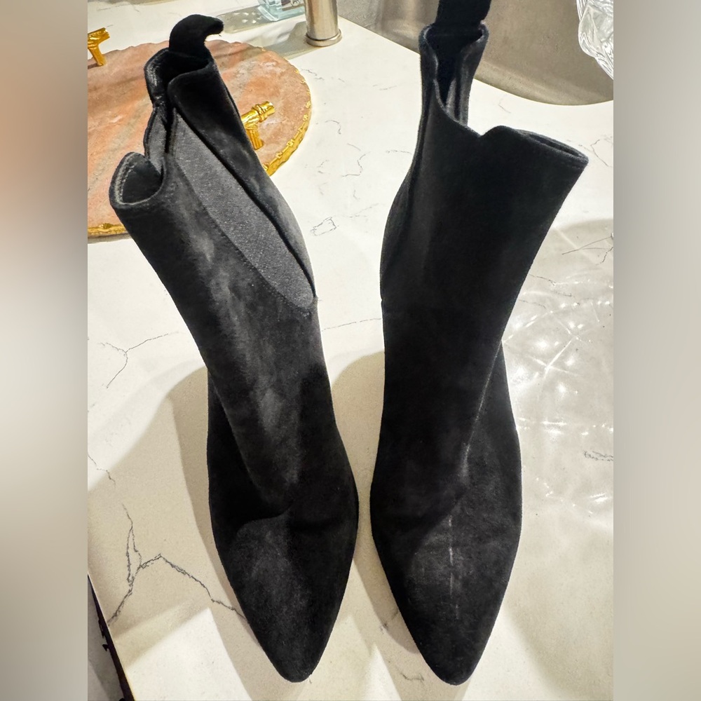 Veronica Beard Black Ankle Boots